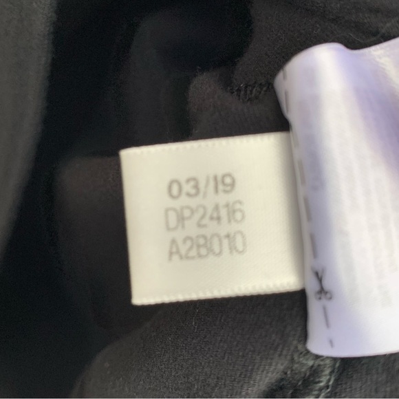 Adidas 3 Stripe Black and White Full Zip Hoodie Sweatshirt Jacket Size Medium - Picture 5 of 6